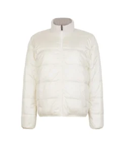 Piumino reversibile in cashmere tricot lamé