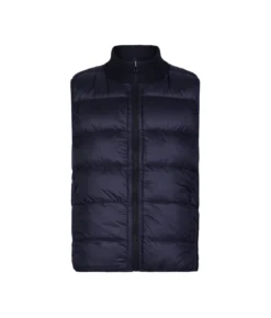 Piumino smanicato reversibile con trecce in Cashmere Ultrasoft