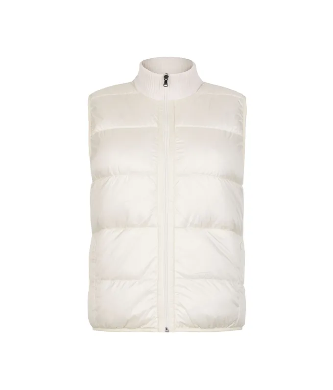 Piumino smanicato reversibile in bouclé