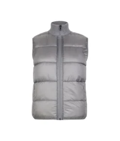 Piumino smanicato reversibile in bouclé