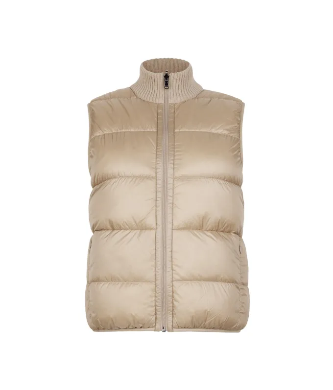 Piumino smanicato reversibile in bouclé