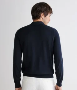 Polo a manica lunga in cotone