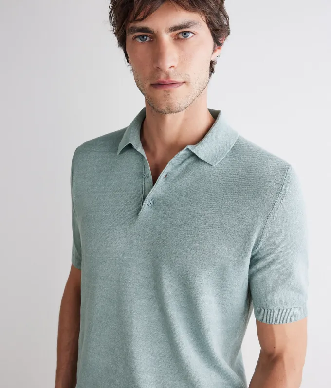 Polo in lino cotone