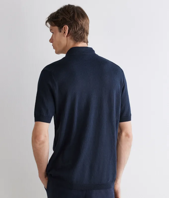 Polo in lino cotone