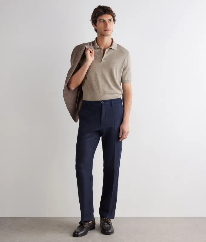 Polo in lino cotone