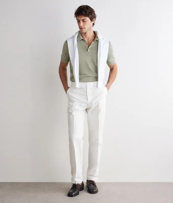 Polo in lino cotone