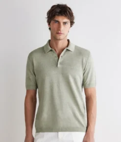 Polo in lino cotone