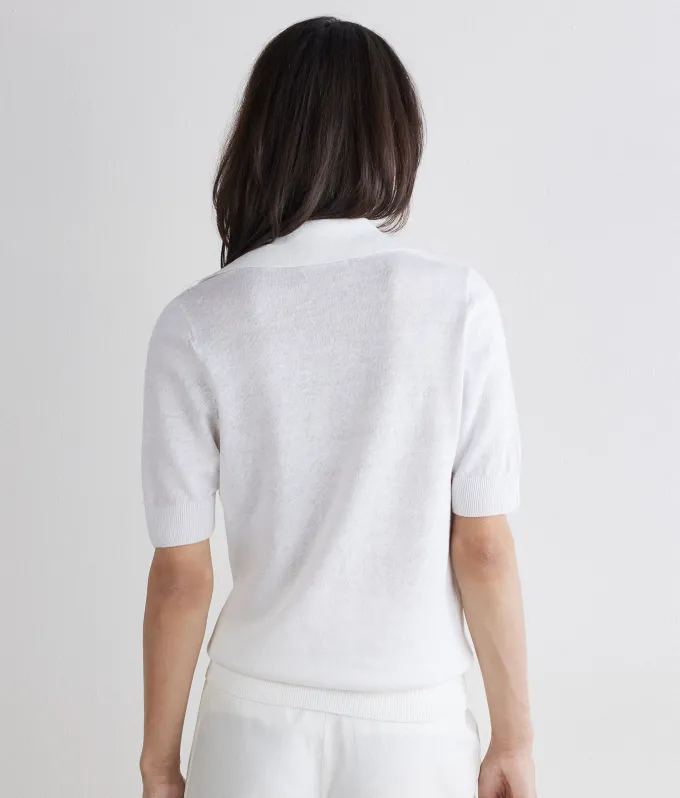 Polo in lino cotone