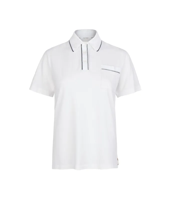 Polo piquet in cotone e seta