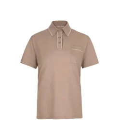 Polo piquet in cotone e seta