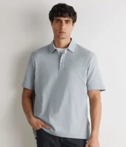 Polo piquet in cotone seta