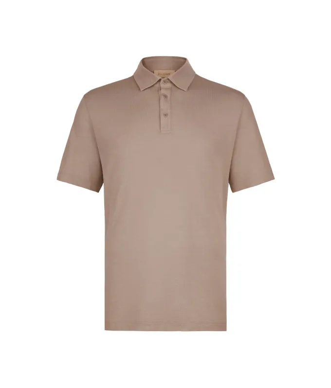 Polo piquet in cotone seta