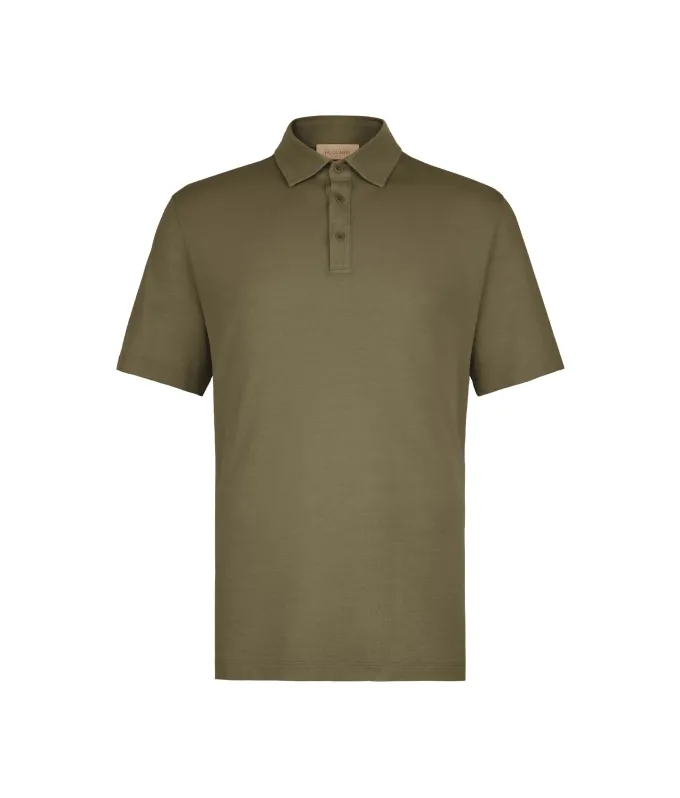 Polo piquet in cotone seta