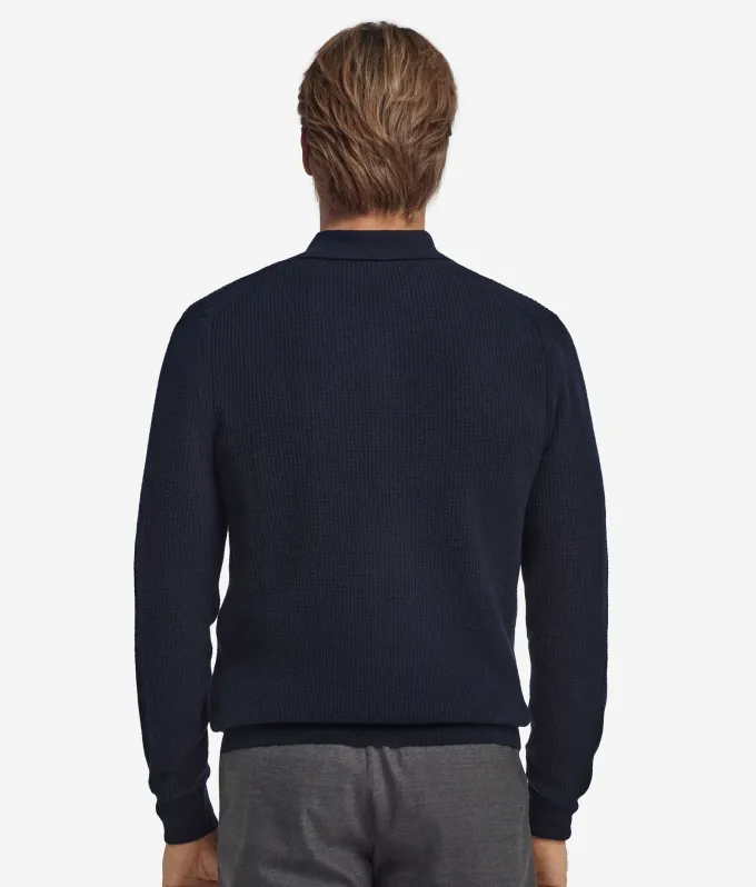 Polo punto waffle in Cashmere Ultrasoft