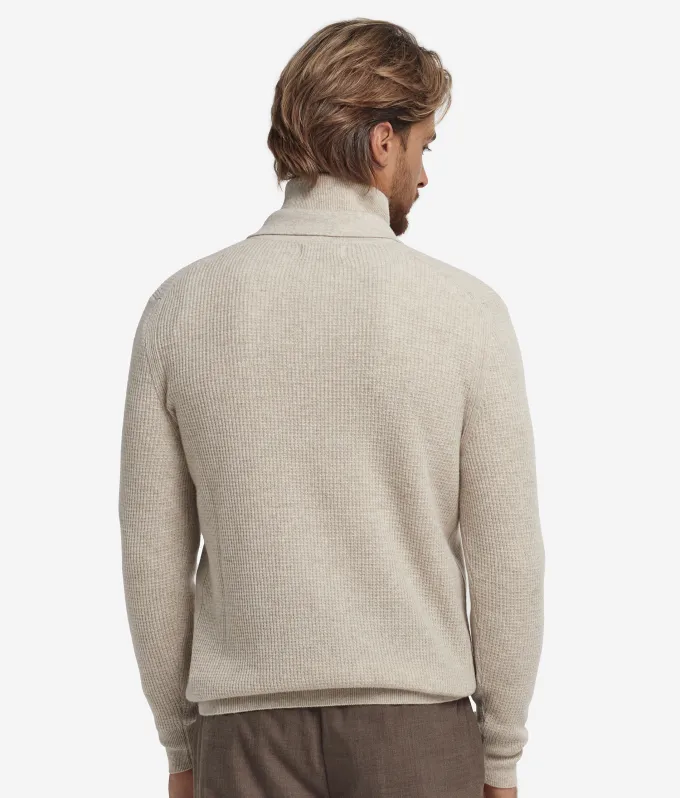 Polo punto waffle in Cashmere Ultrasoft
