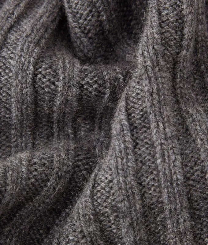 Scaldacollo a coste in Cashmere Ultrasoft