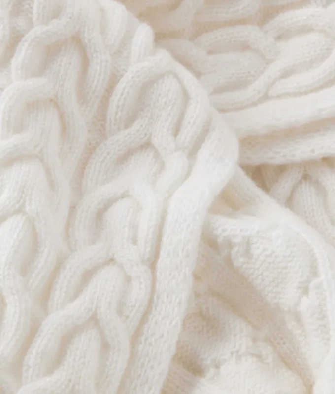 Sciarpa con intreccio in Cashmere Ultrasoft