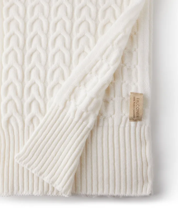 Sciarpa con intreccio in Cashmere Ultrasoft