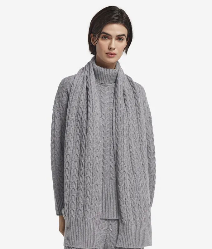 Sciarpa con intreccio in Cashmere Ultrasoft