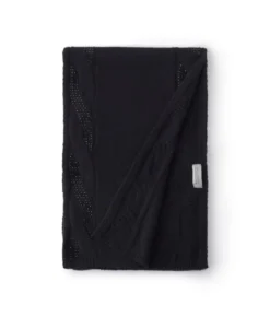 Sciarpa con trecce e strass in Cashmere Ultrasoft