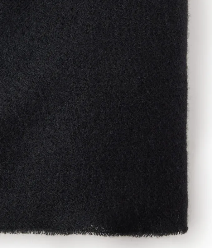 Sciarpa in cashmere con pelliccia