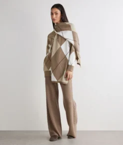 Stola a rombi in Cashmere Ultrasoft