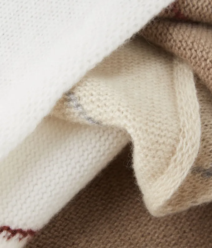 Stola a rombi in Cashmere Ultrasoft