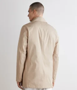 Trench tecnico in cotone e cashmere