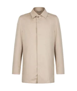 Trench tecnico in cotone e cashmere
