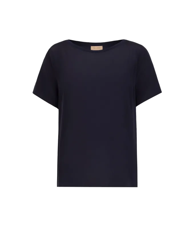 T-shirt barchetta in seta e modal