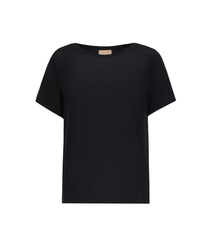 T-shirt barchetta in seta e modal