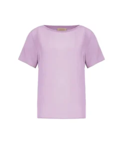 T-shirt barchetta in seta e modal