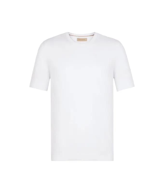 T-shirt girocollo in cotone