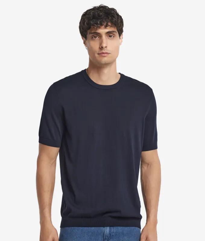 T-shirt girocollo in cotone