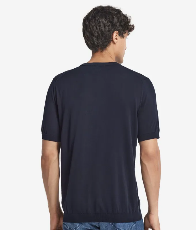 T-shirt girocollo in cotone