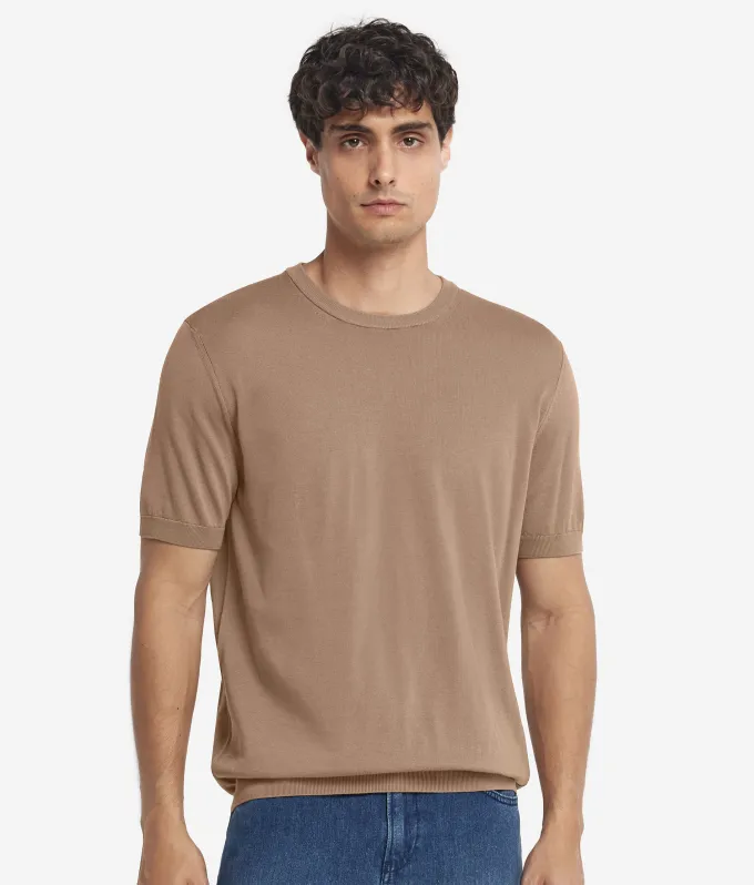 T-shirt girocollo in cotone