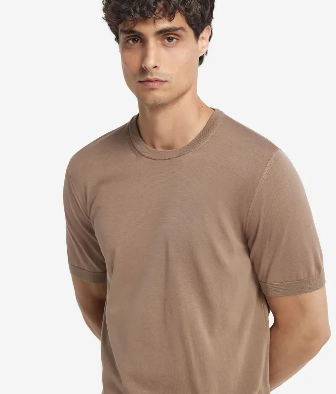 T-shirt girocollo in cotone