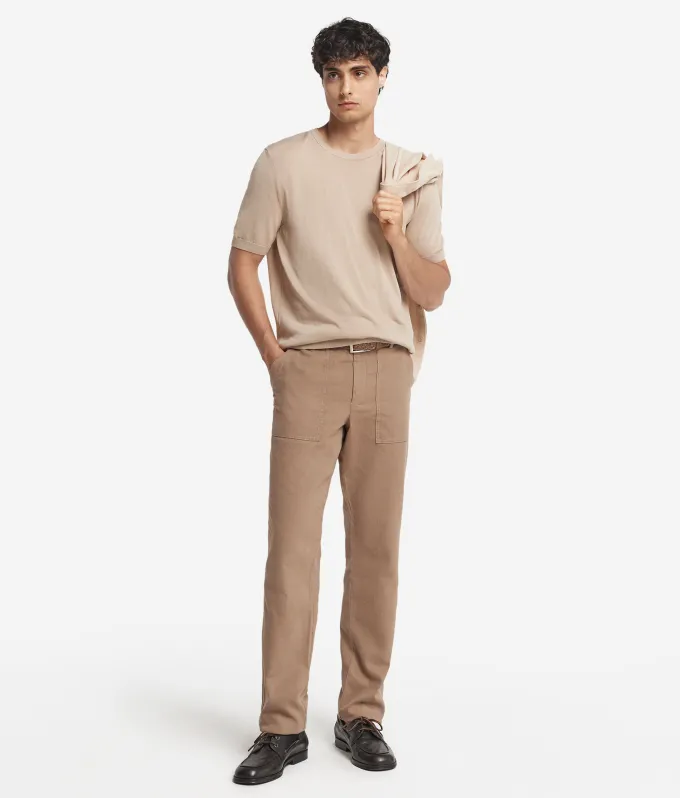 T-shirt girocollo in cotone