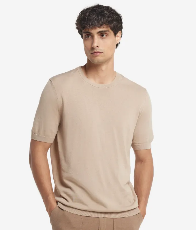 T-shirt girocollo in cotone
