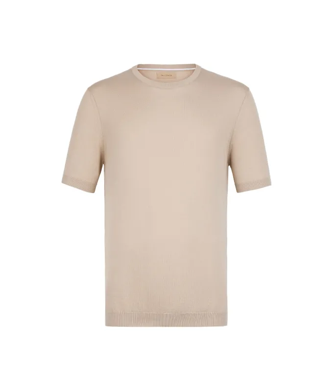 T-shirt girocollo in cotone