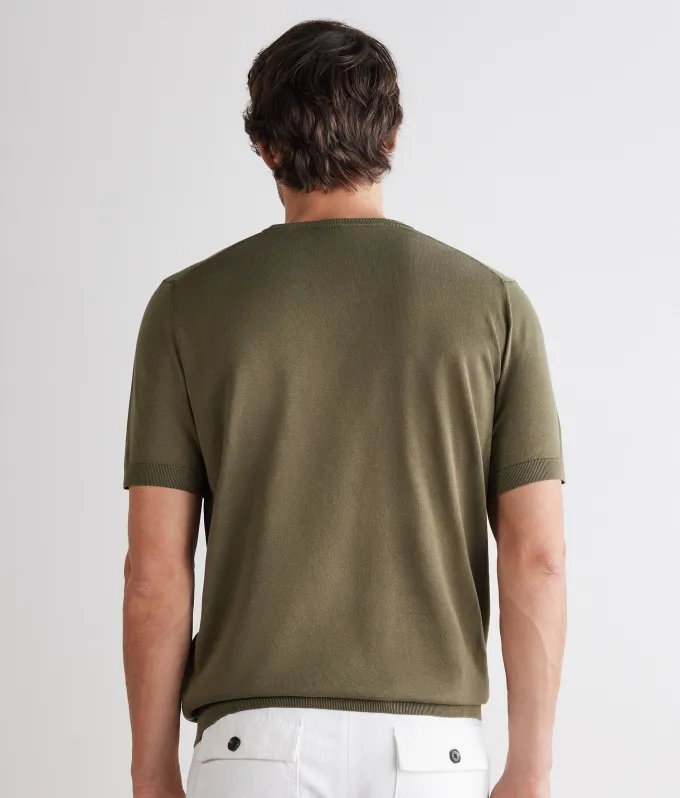 T-shirt girocollo in cotone
