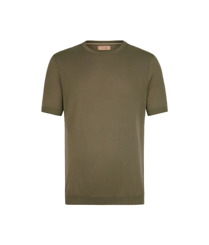T-shirt girocollo in cotone