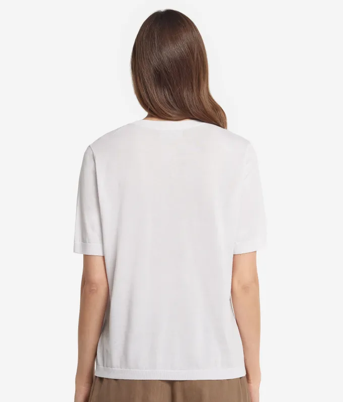 T-Shirt girocollo in cotone fresh