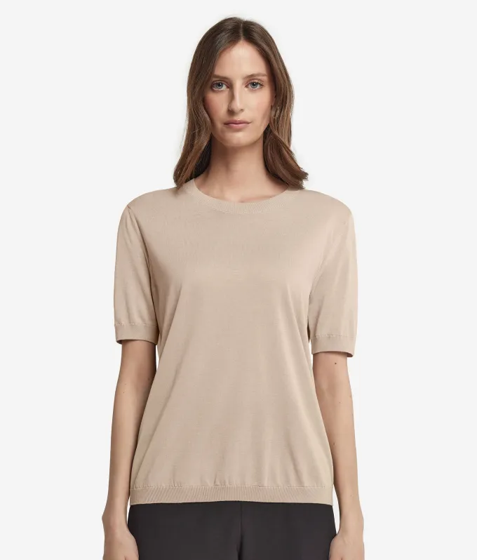 T-Shirt girocollo in cotone fresh