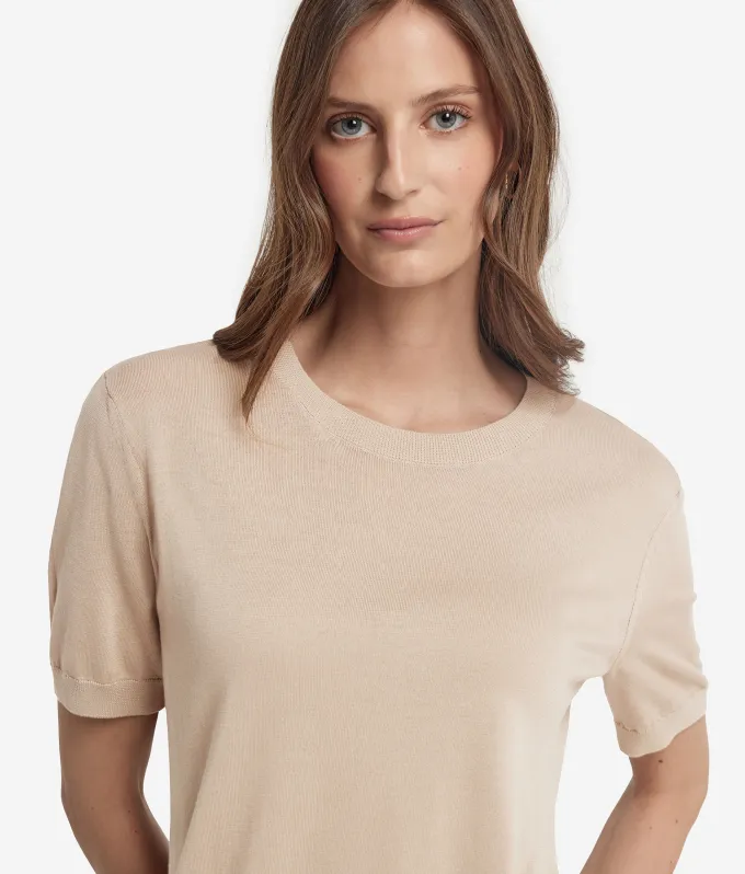 T-Shirt girocollo in cotone fresh