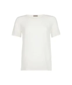 T-Shirt girocollo in seta e modal