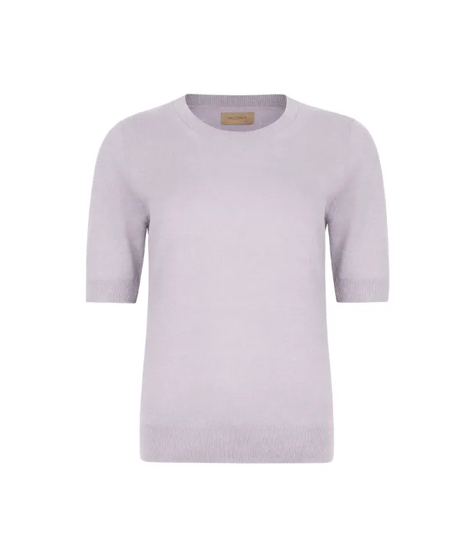 T-shirt girocollo lino e cotone