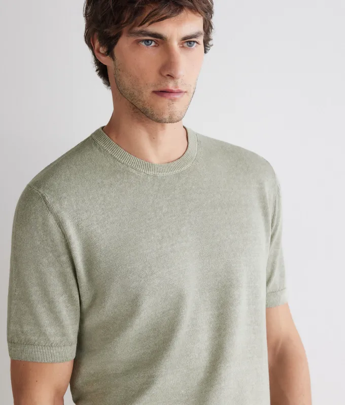 T-shirt in lino cotone