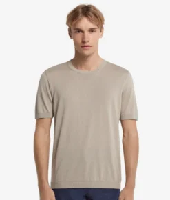 T-Shirt in seta cotone