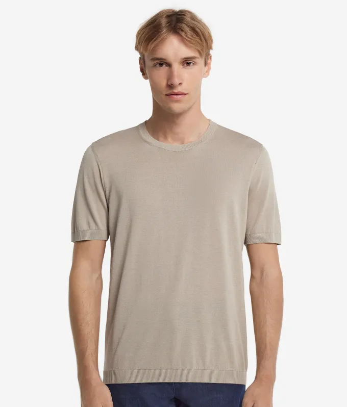 T-Shirt in seta cotone